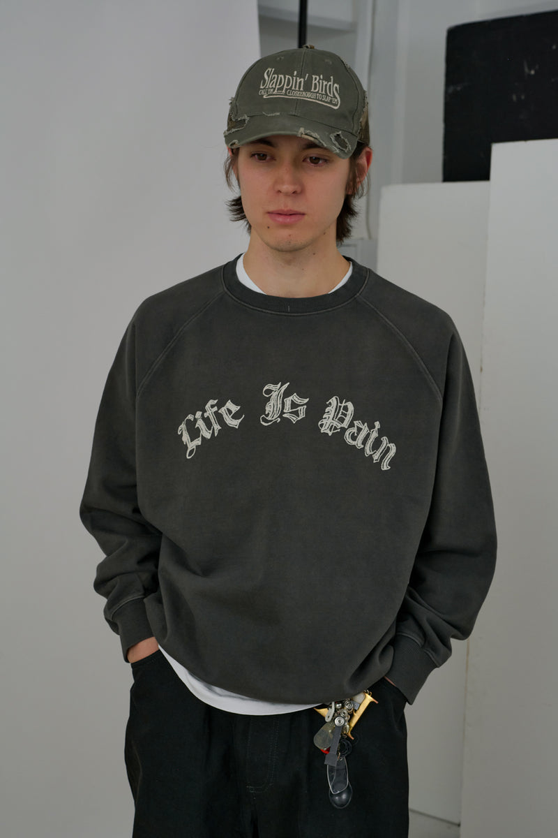 96's pain - Sun Faded Raglan Sweatshirt