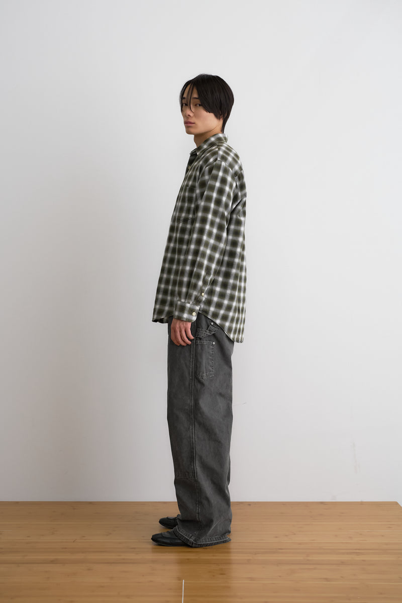 FI - Distressed Double Knee Pants / D-Gray ダークグレー ダブルニー