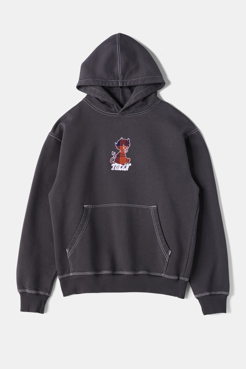 Plaid Baby Devil Hoodie / TOKEN – FIFTH GENERAL STORE