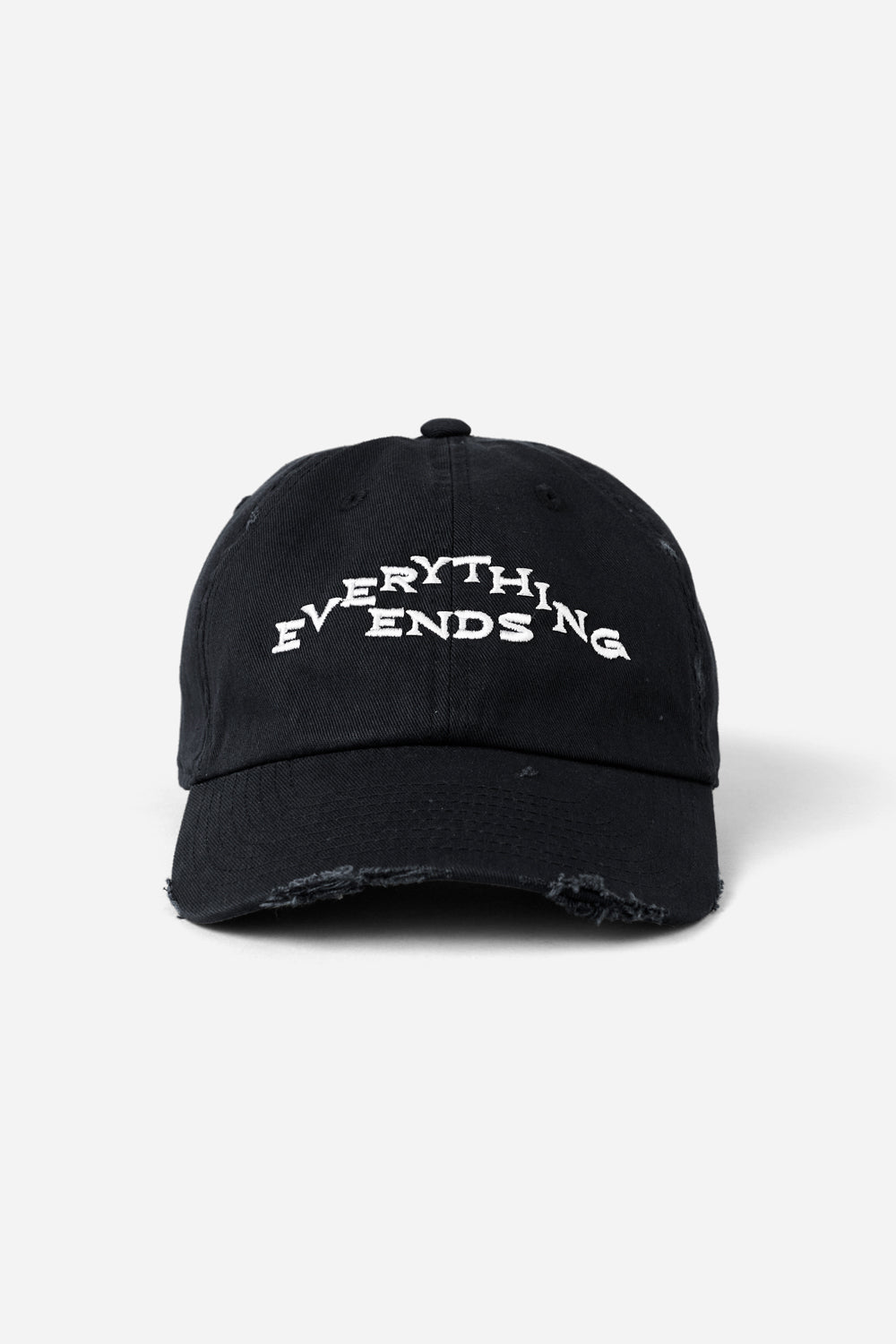 帽子 FIFTH GENERAL STORE EVERYTHING ENDS Distressed Everything Ends Cap BLK / Look Back and Laugh Books