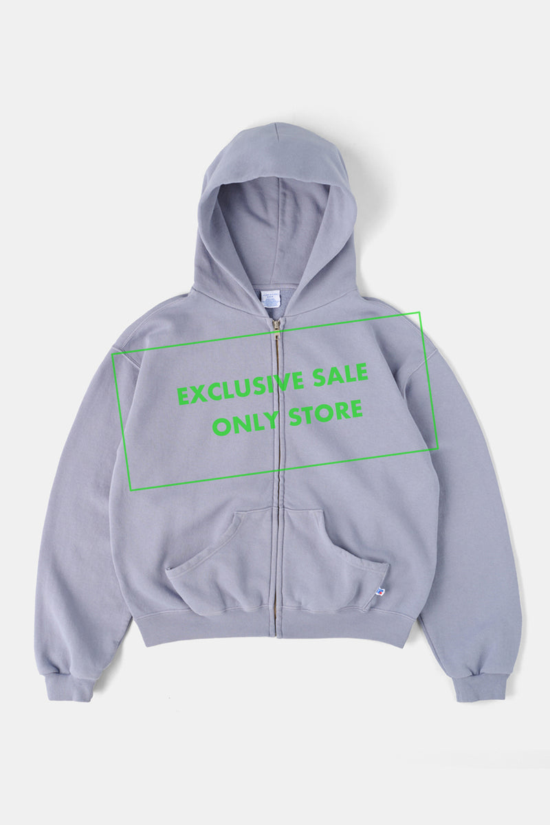 60's Faded Zip hoodie / Queen Blue – FIFTH GENERAL STORE
