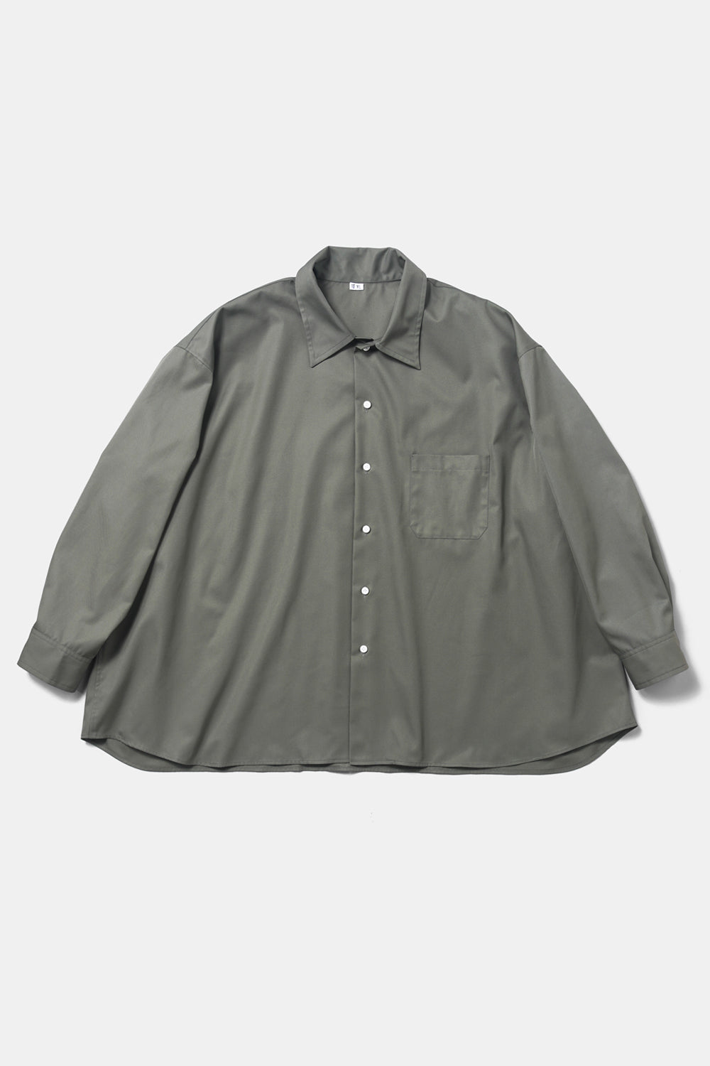 fifthgeneralstore 10XL シャツ 10XL Big Shirts - Vert Otan / Made with French Military Fabric