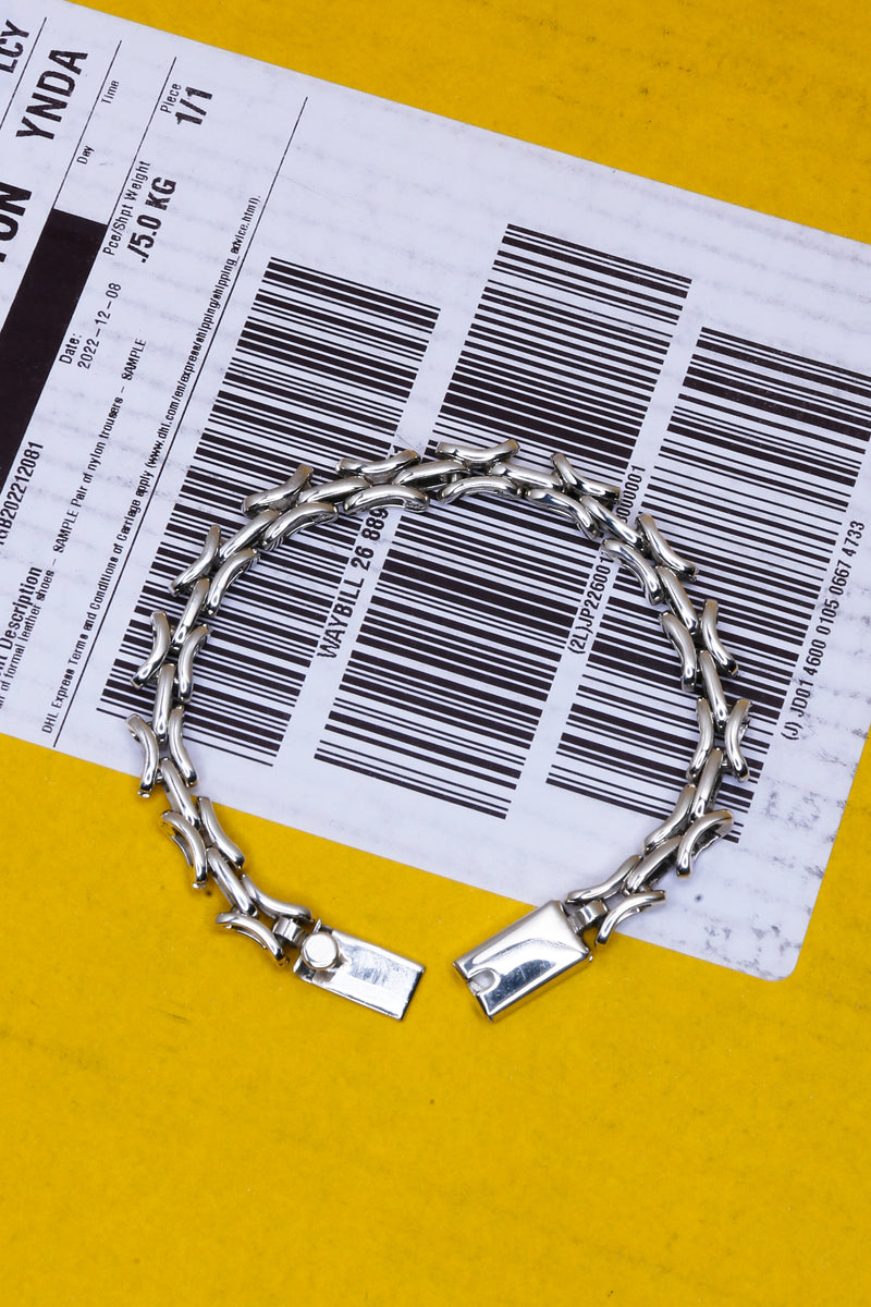 Silver Bracelet CCC-3 / シルバー チェーンブレスレット メキシコ