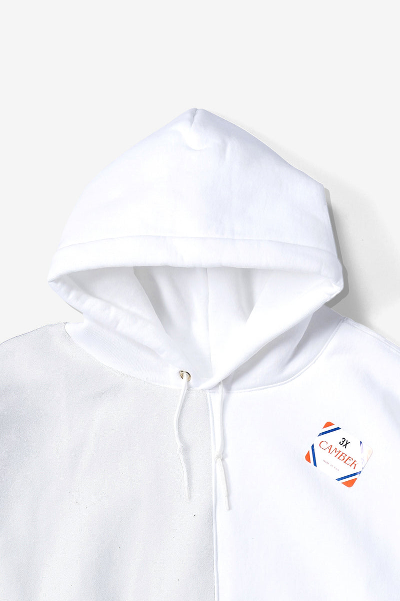 CAMBER Reverse Bicolor Big Sweat Parka / White