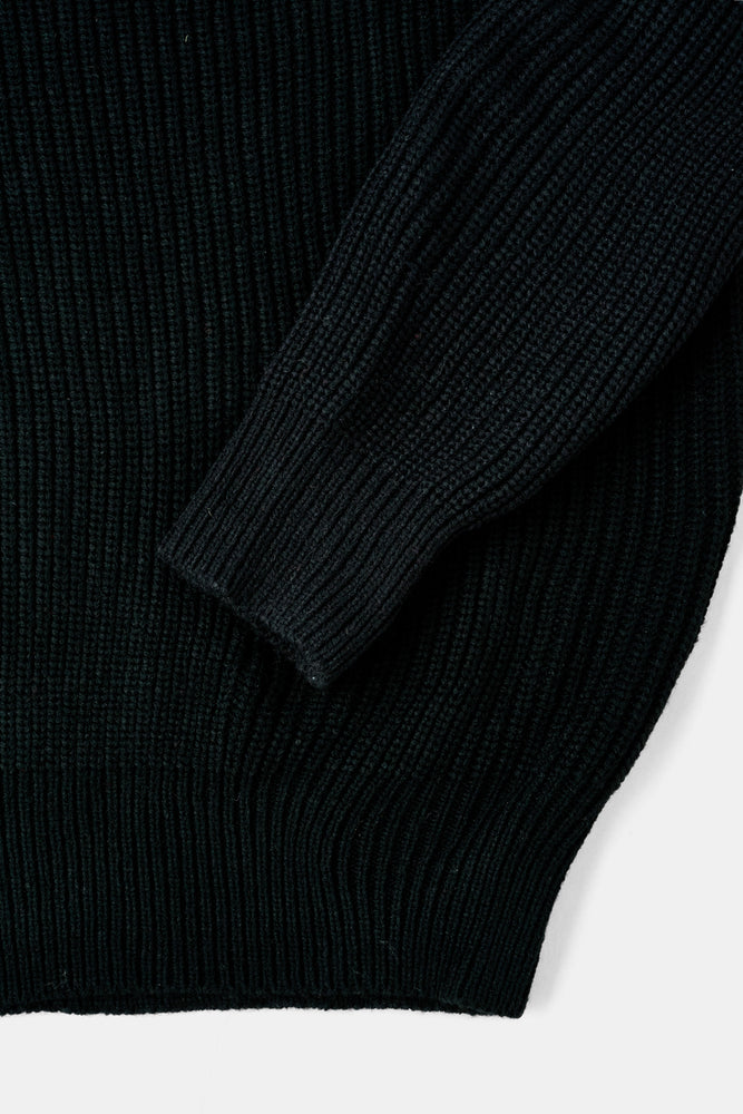 
                  
                    Military Half-zip Knit with Finger Gloves / BLK
                  
                
