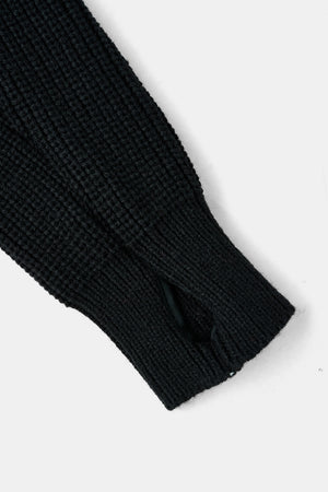 
                  
                    Military Half-zip Knit with Finger Gloves / BLK
                  
                