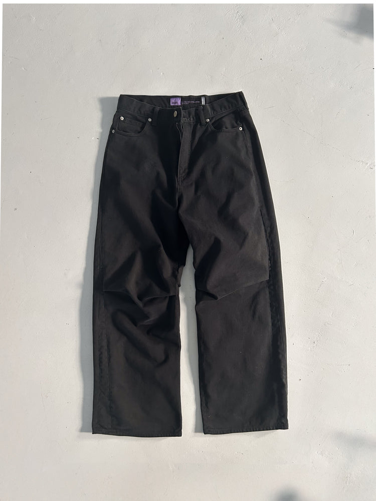 
                  
                    Knee Pleated Baggy Pants - Faded BLK
                  
                