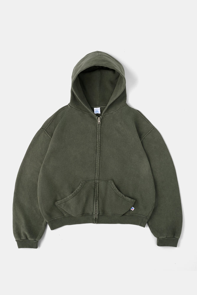 
                  
                    60's Faded Zip hoodie / Olive Gray
                  
                