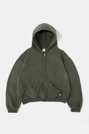 
                  
                    60's Faded Zip hoodie / Olive Gray
                  
                