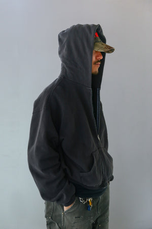‌*‌様 50-60s Vintage Sweat Hoodie フェードブラッ 50-60'S BVD Sunfaded Zip Up Sweat Hoodie RED/L 50-60年代 サン