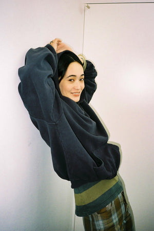 60's Faded Zip hoodie / Black – FIFTH GENERAL STORE