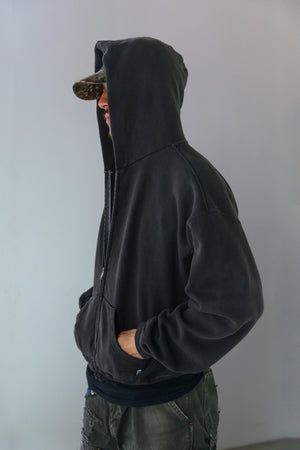 60's Faded Zip hoodie / Black – FIFTH GENERAL STORE