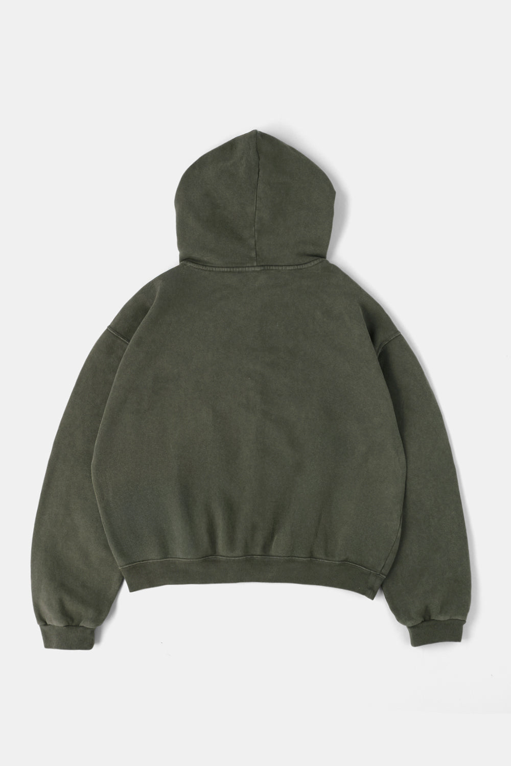 60's Faded Zip hoodie / Olive Gray