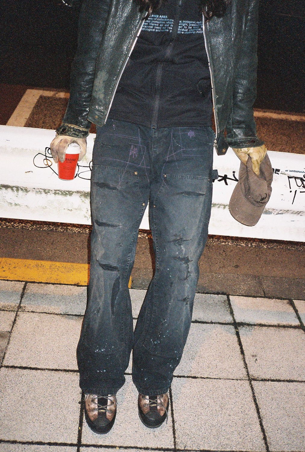 Distressed Double Knee Pants アナクロノーム ANACHRONORM FIFTH コラボ