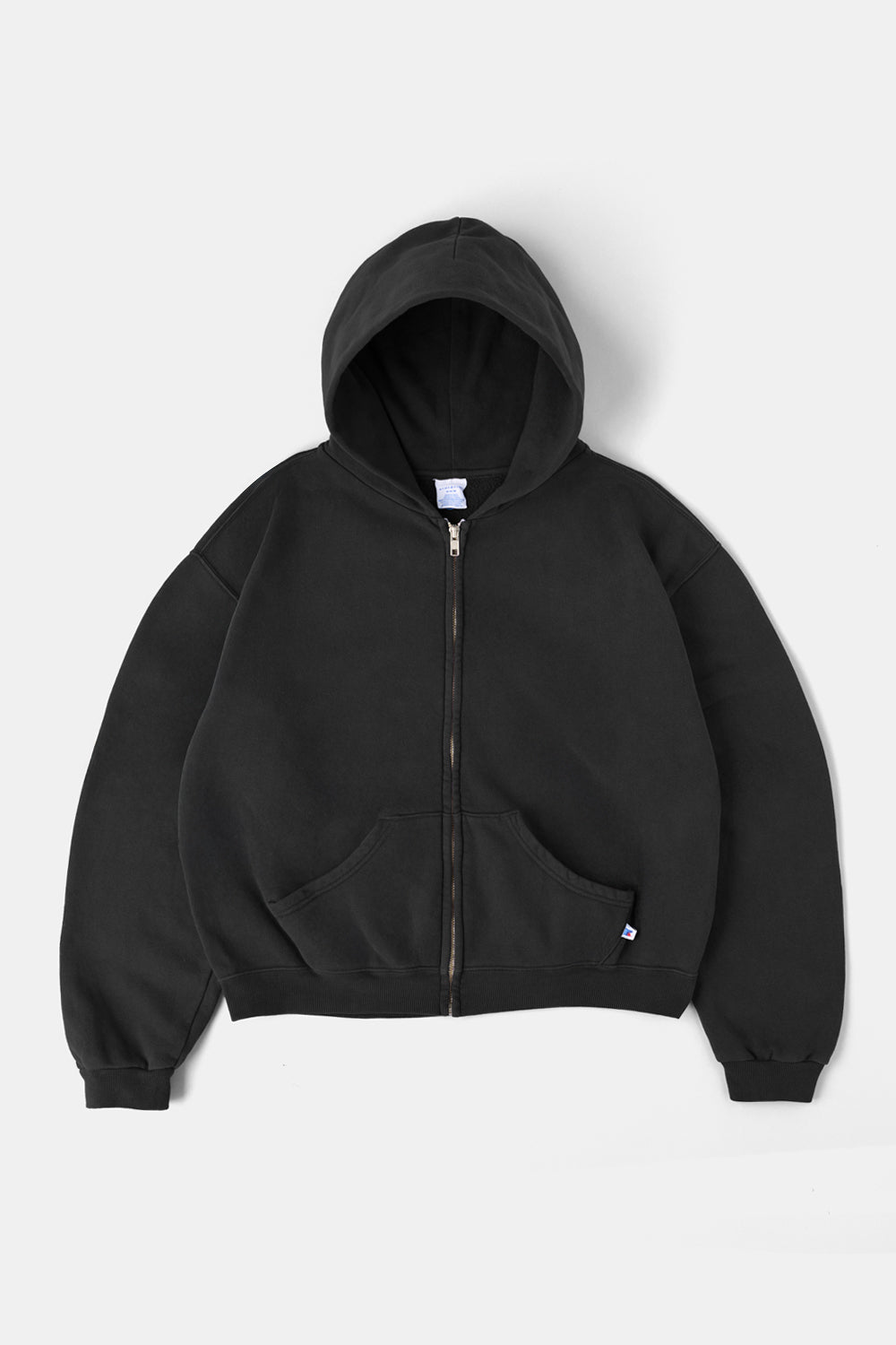 60's Faded Zip Hoodie / Black