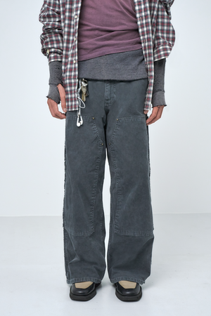 
                  
                    FI - Distressed Double Knee Pants / L-Gray
                  
                