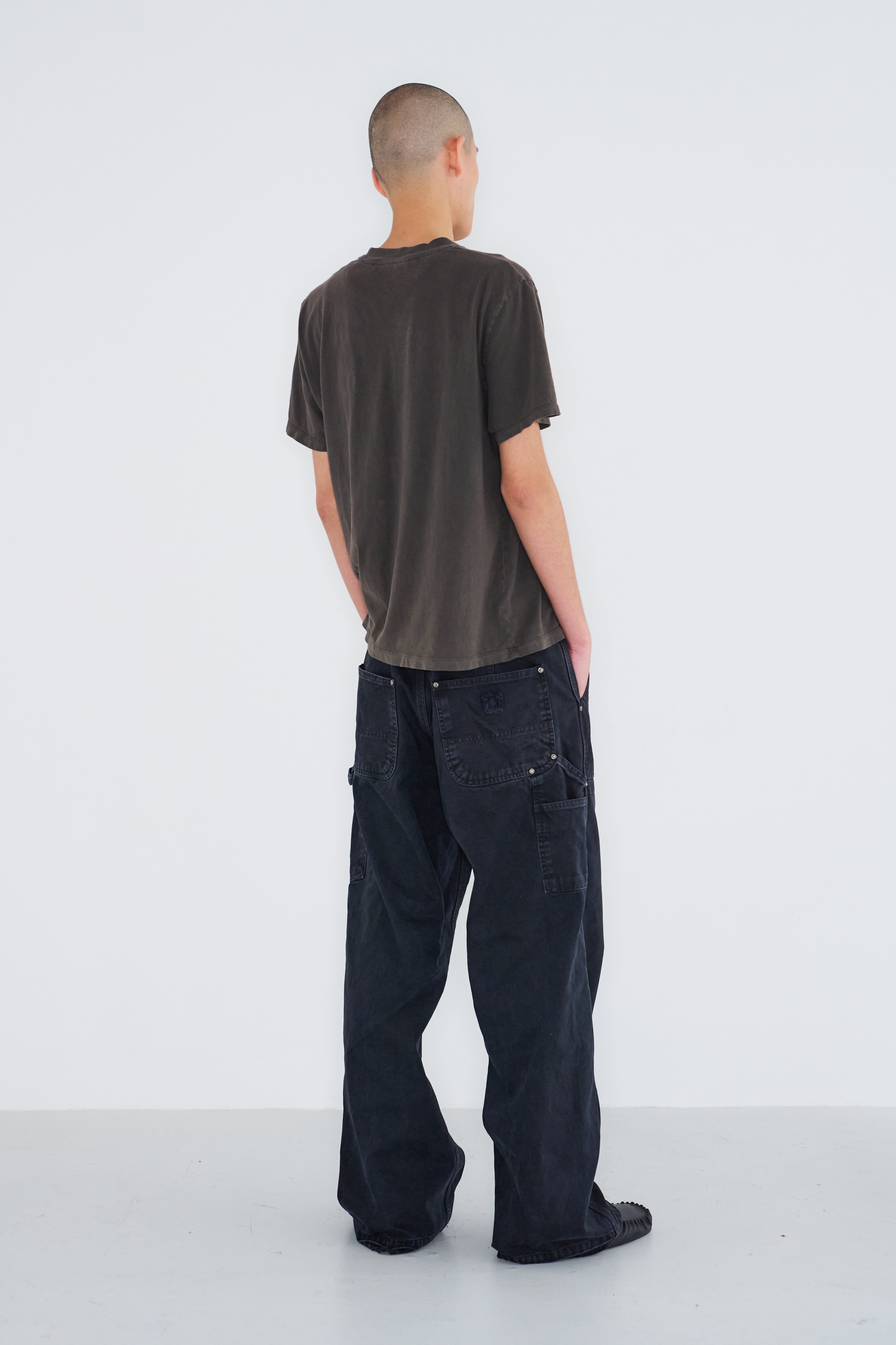 FI - Distressed Double Knee Pants / D-Gray ダークグレー ダブルニー