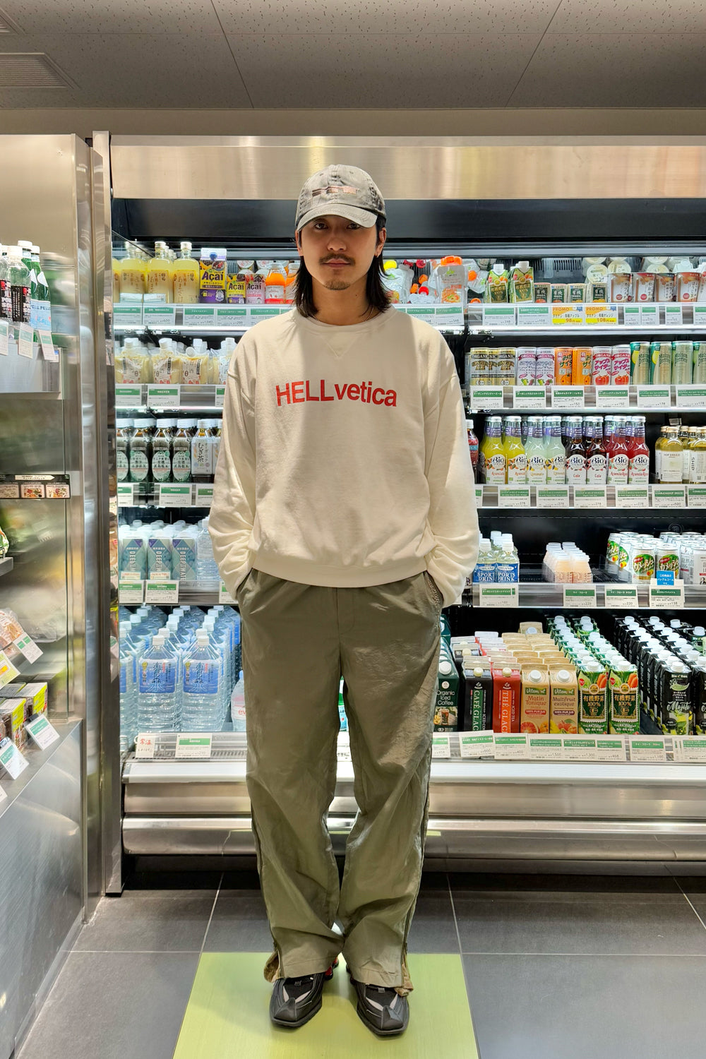 Connie Costas fifth general store 別注 HELLvetica Crewneck Shirts / CONNIE COSTAS x FIFTH