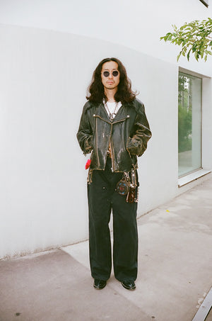 
                  
                    FI-Distressed Double Knee Pants (VerⅡ) /Black
                  
                