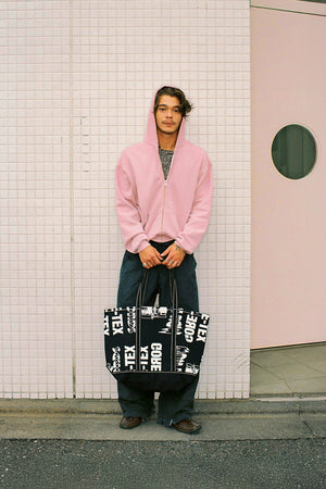 
                  
                    A PATIENT MAN'S ANTICS Canvas Tote Bag / Matthew Miller + Fifth
                  
                