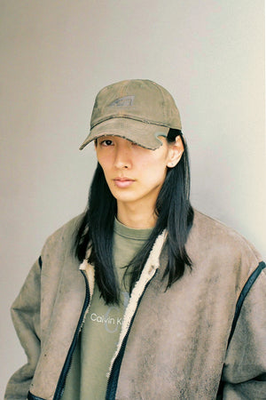 Distressed Notch Cap / Faded Black ノッチ ブラック キャップ FIFTH