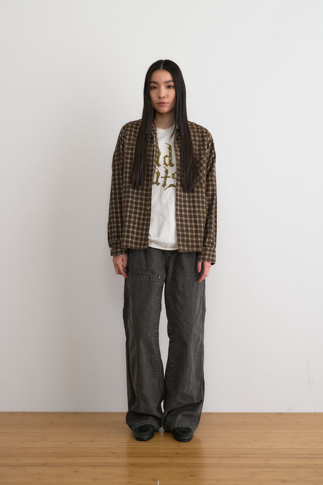 FI - Distressed Double Knee Pants / D-Gray ダークグレー ダブルニー