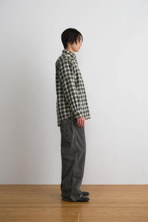 FI - Distressed Double Knee Pants / D-Gray ダークグレー ダブルニー