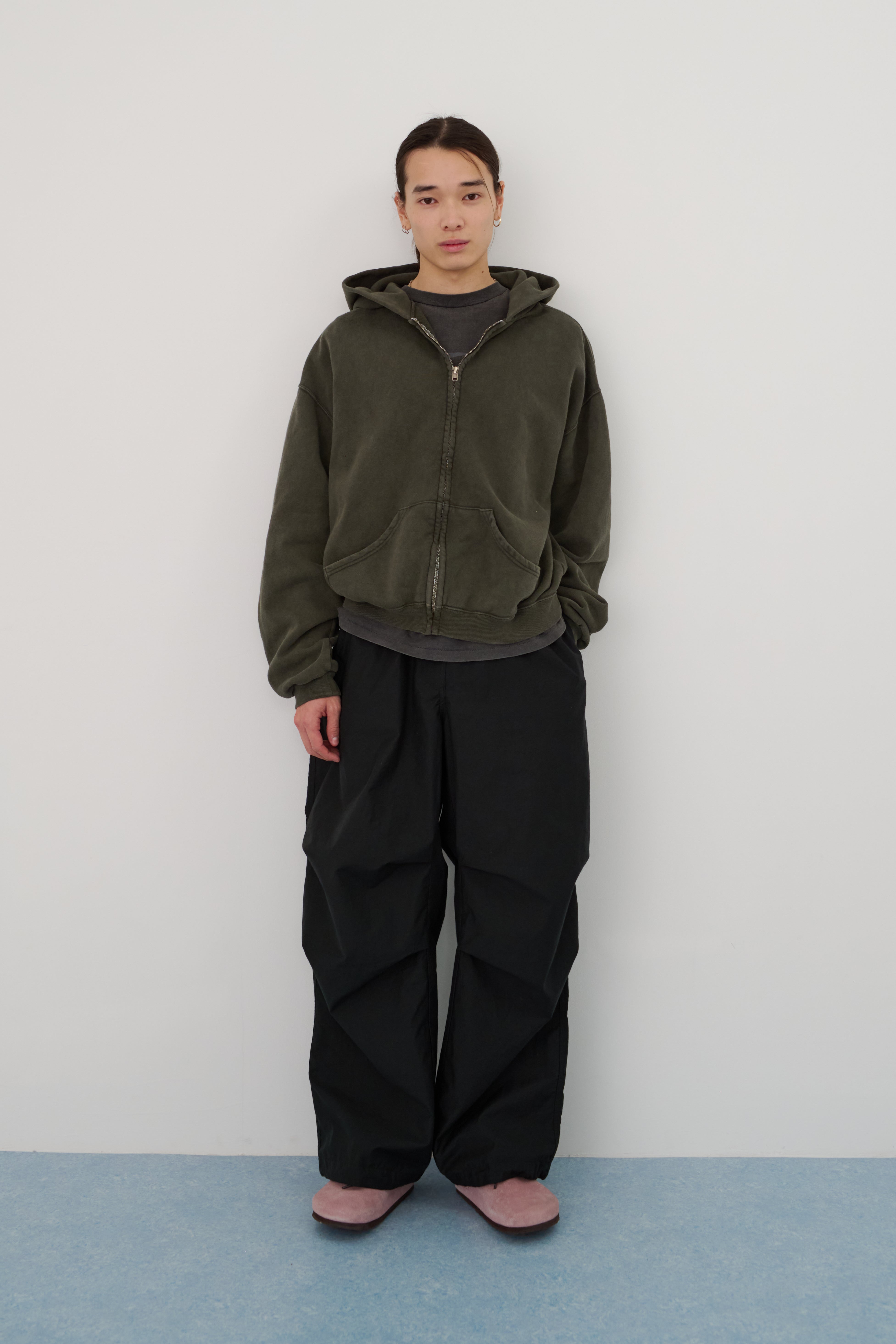 トップス fifth general store 60's faded sweat M 60's Faded Zip hoodie / Olive Gray
