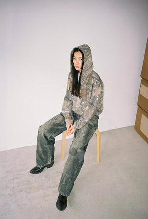 fifth general store×ANACHRONORM ダブルニーパンツ Distressed Double Knee Pants アナクロノーム ANACHRONORM FIFTH