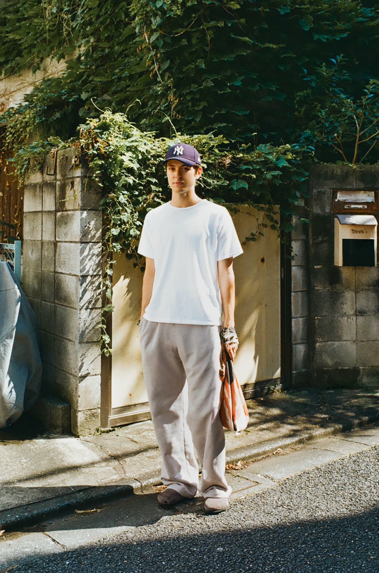 トップス Faded Blank S/S tee fifth general store Faded Blank S/S tee inspired by the '60s and '70s / Grey Purple