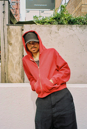 60's Faded Zip hoodie / Dusty Red – FIFTH GENERAL STORE 60's Faded Zip hoodie / Dusty Red – FIFTH GENERAL STORE