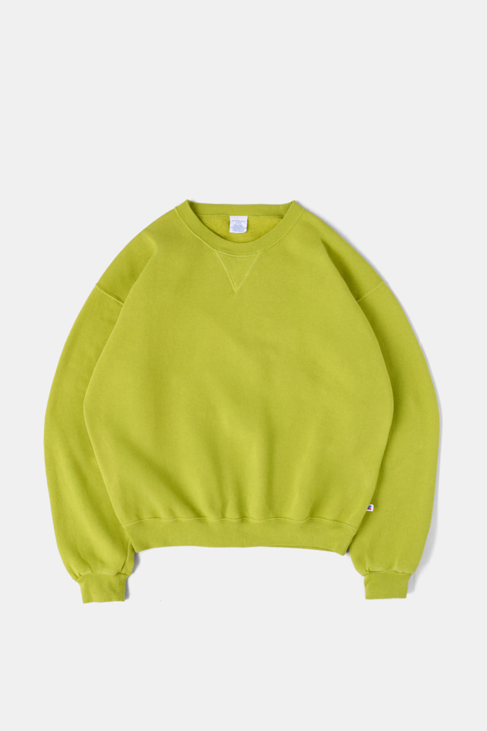 60’s Faded Crew Sweatshirts / Lime