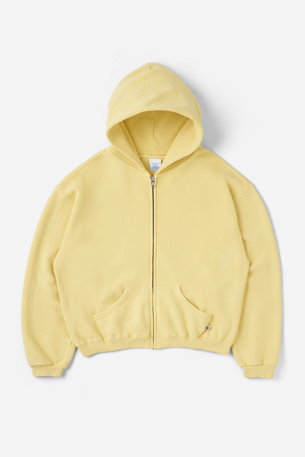 60’s Faded Zip hoodie / Saffron Yellow