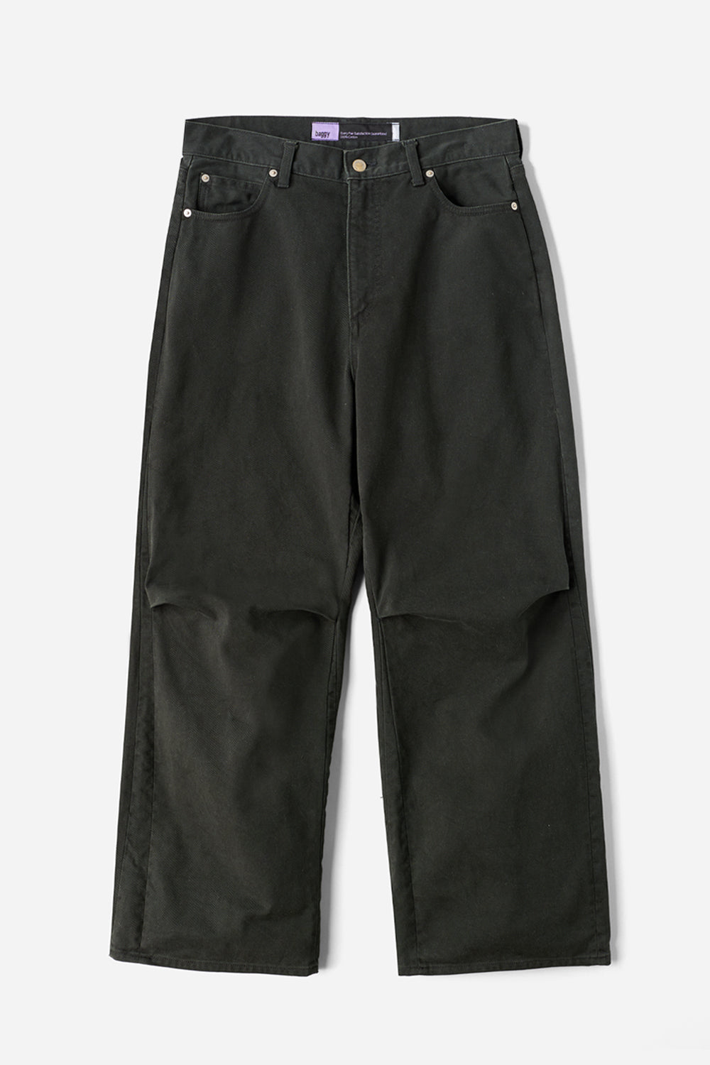 fifth general store Knee プリーツ バギー パンツ Knee Pleated Baggy Pants - Faded Black ニープリーツ バギー パンツ