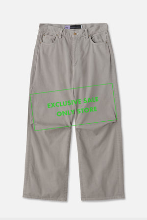 
                  
                    Knee Pleated Baggy Pants - Over-dyed Gray
                  
                