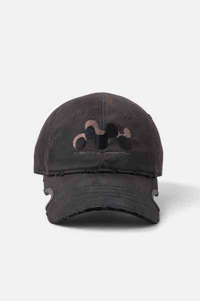 Distressed Notch Cap / Faded Black ノッチ ブラック キャップ FIFTH