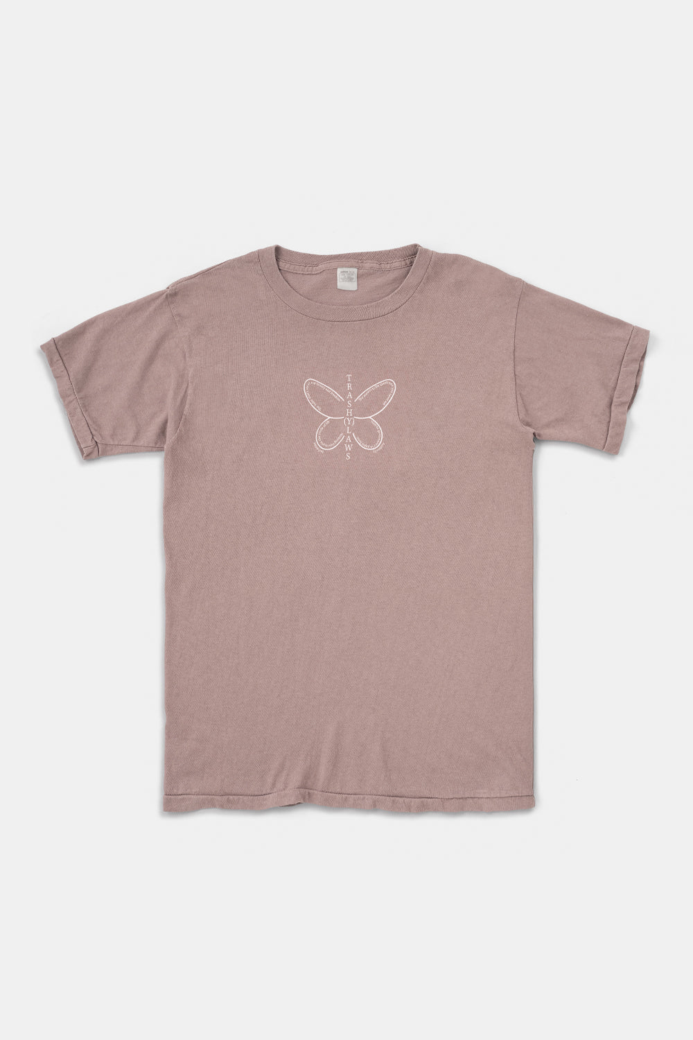 Trash(y)raw Tee / Mauve gray