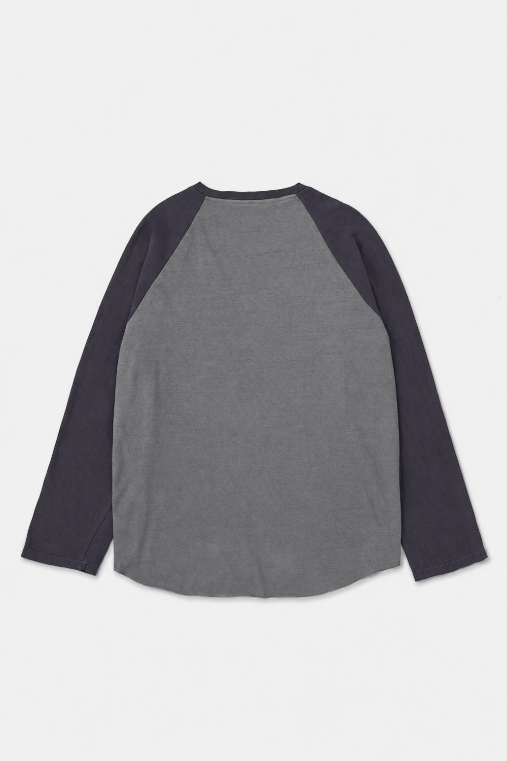 Faded Two-Tone Raglan Tee / Cement Grey × Navy Grey