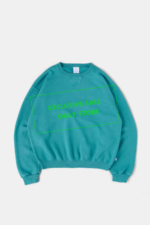 
                  
                    60’s Faded Crew Sweatshirts / Turquoise
                  
                