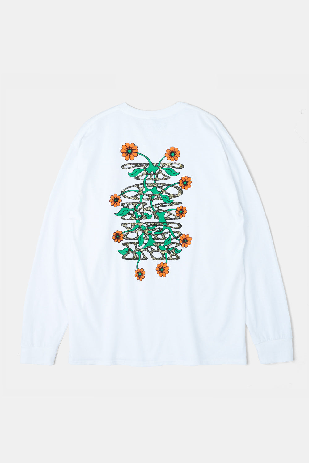 Flower LS Tee White / TOKEN