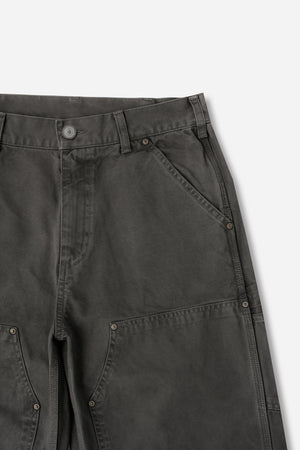 FI - Distressed Double Knee Pants / D-Gray ダークグレー ダブルニー