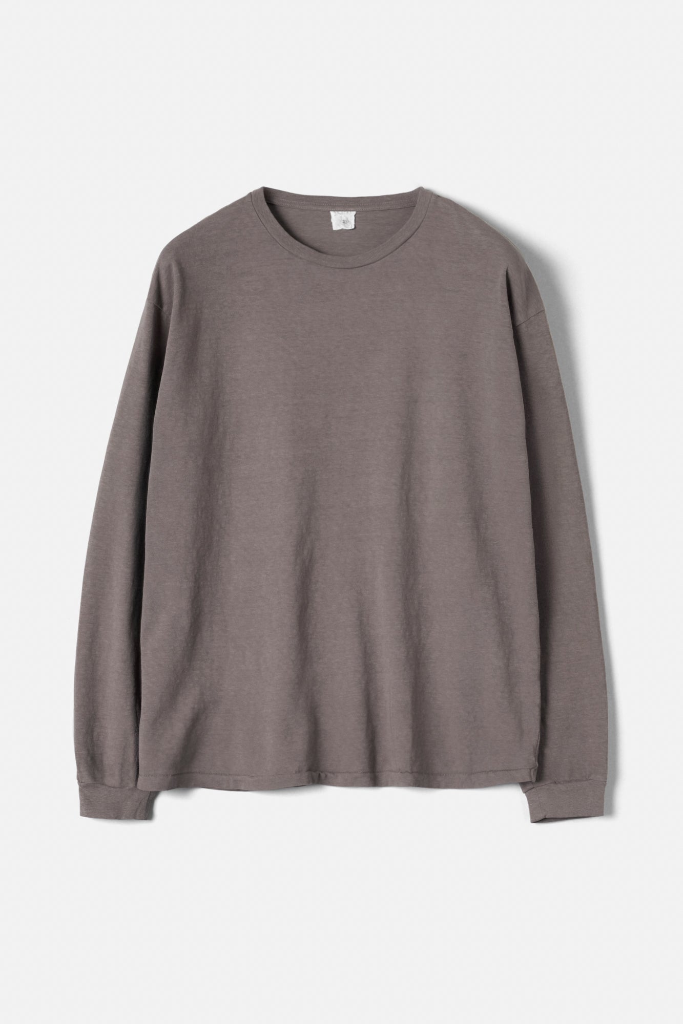 Faded Blank L/S tee inspired by the ’60s and ’70s  /  Purple Grey