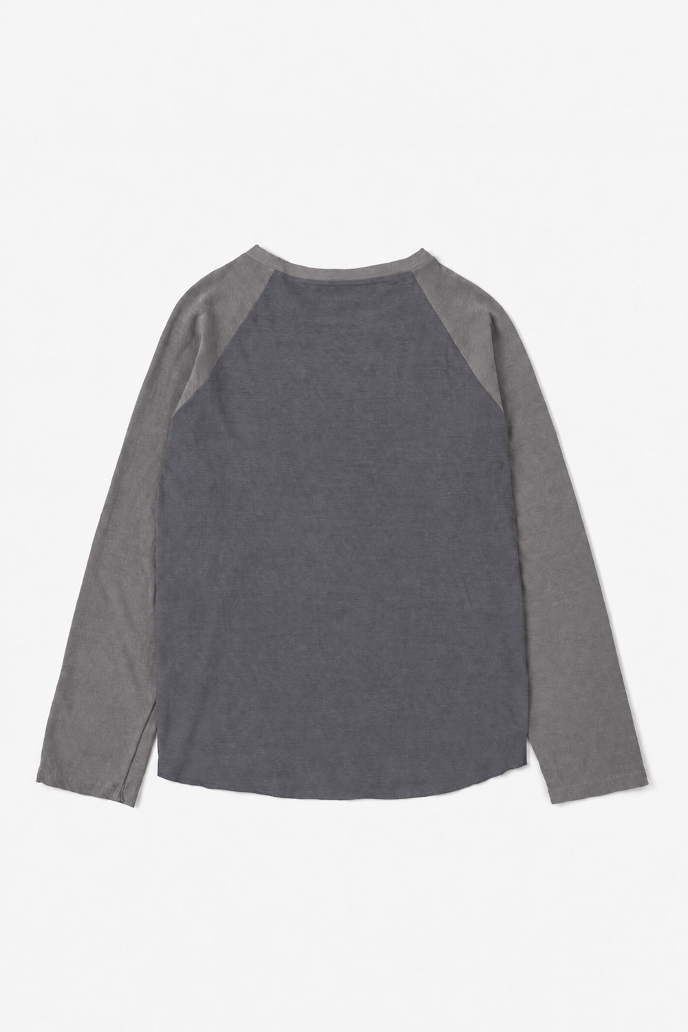 Faded Two-Tone Raglan Tee / Harbor Grey × Cement Grey