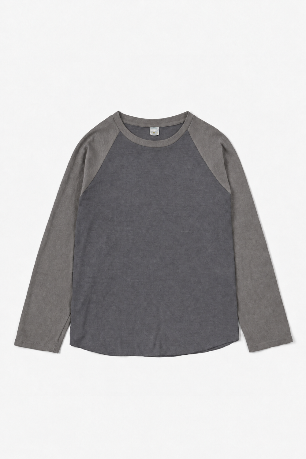 Faded Two-Tone Raglan Tee / Harbor Grey × Cement Grey