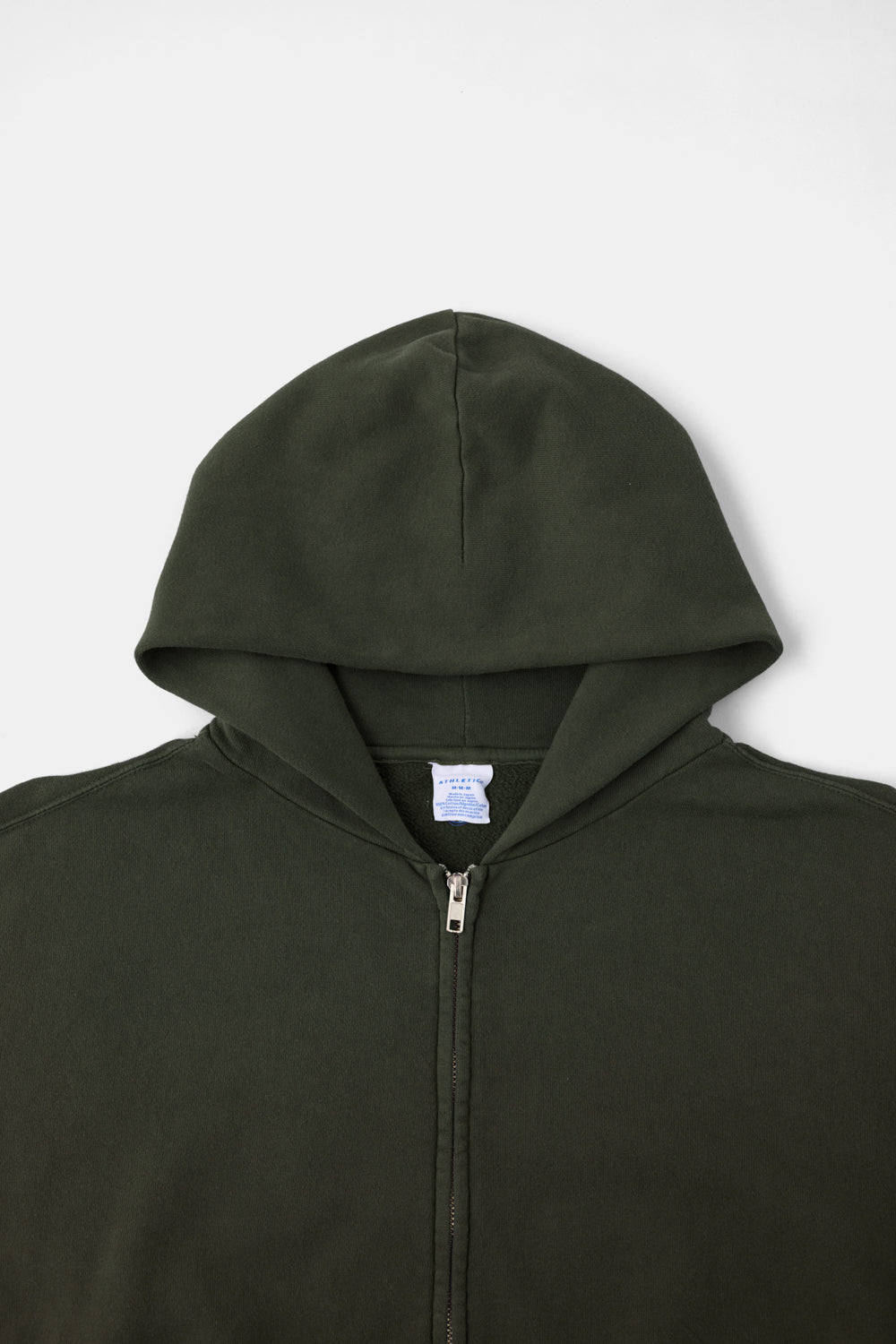 60's Faded Zip hoodie / Olive Gray
