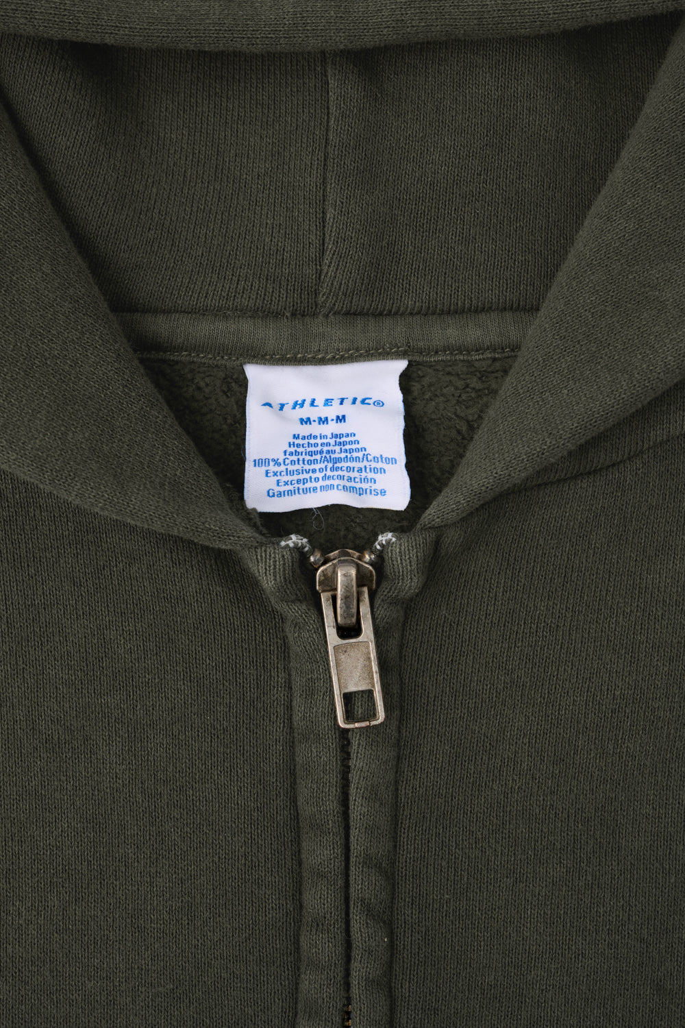 60's Faded Zip hoodie / Olive Gray