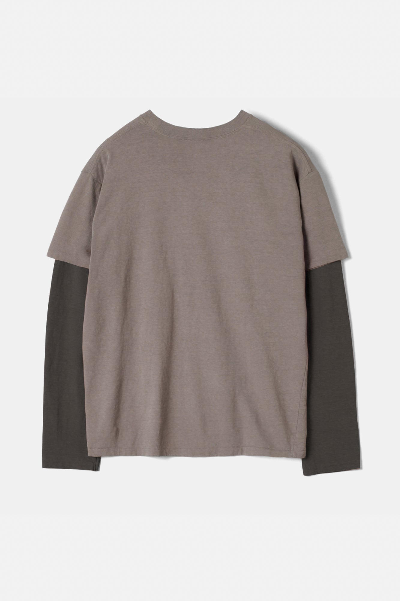 Faded Blank Layered tee inspired by the ’60s and ’70s / Purple Grey