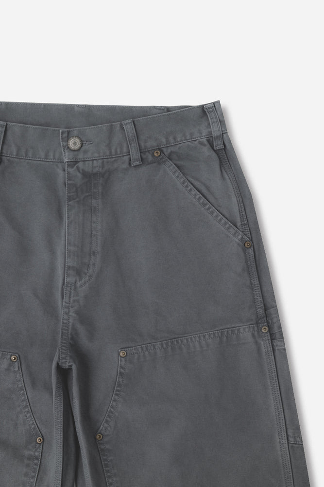 FI - Distressed Double Knee Pants / D-Gray ダークグレー ダブルニー