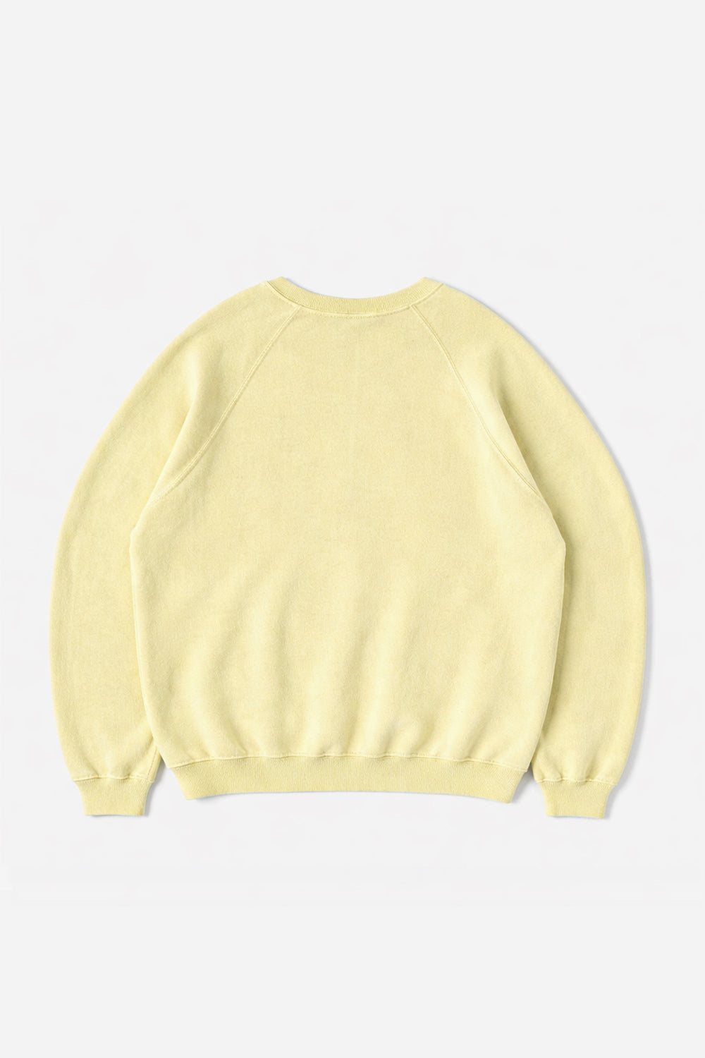 60's Faded Raglan Sweatshirts / Soft Yellow