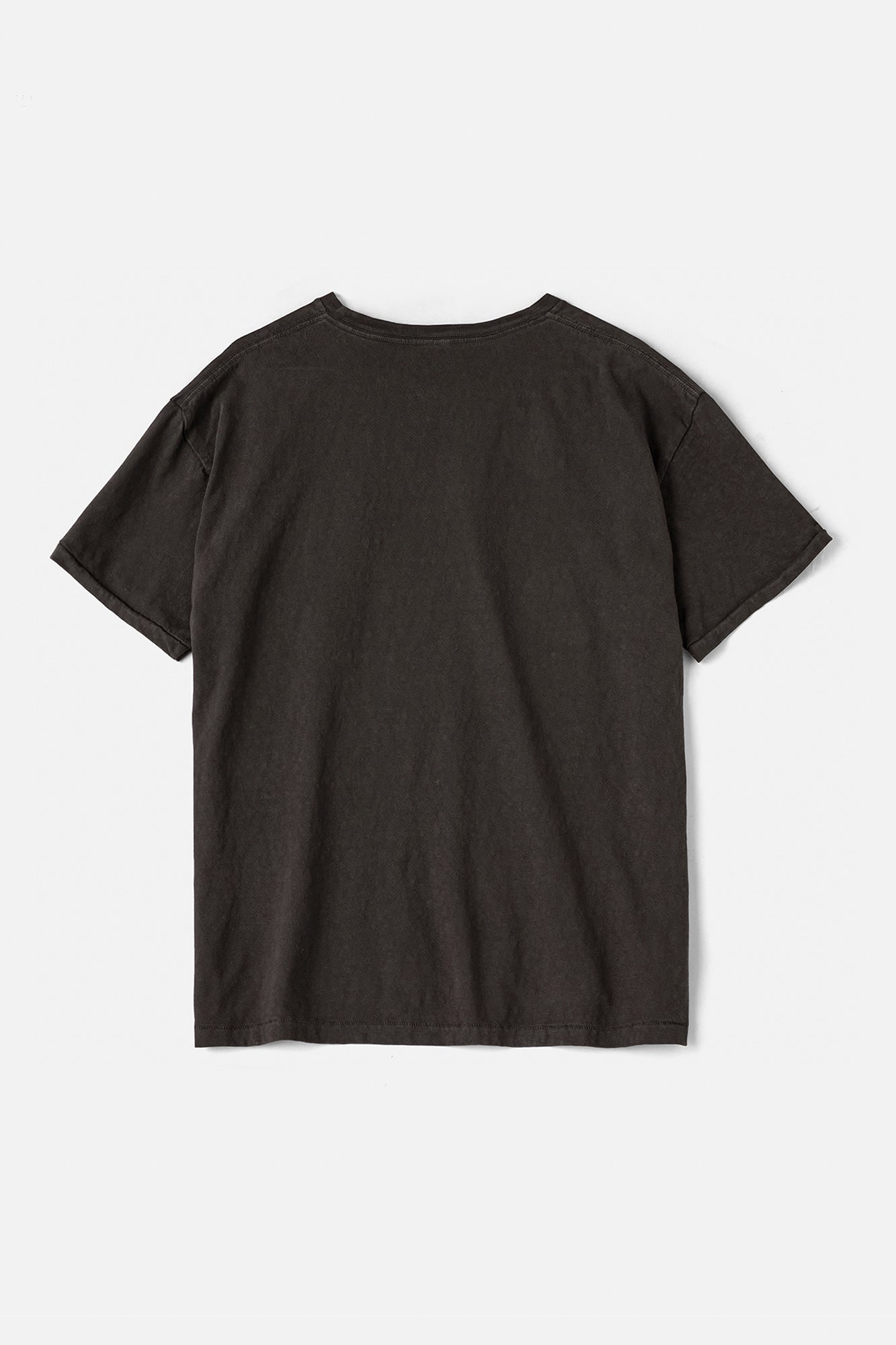 Faded Blank S/S tee inspired by the ’60s and ’70s / Mud Brown